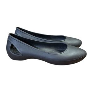 Crocs Laura Ballet Flats Women’s Size 8 Black